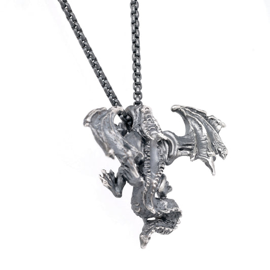 Georgie the Dragon Winged Flight Necklace