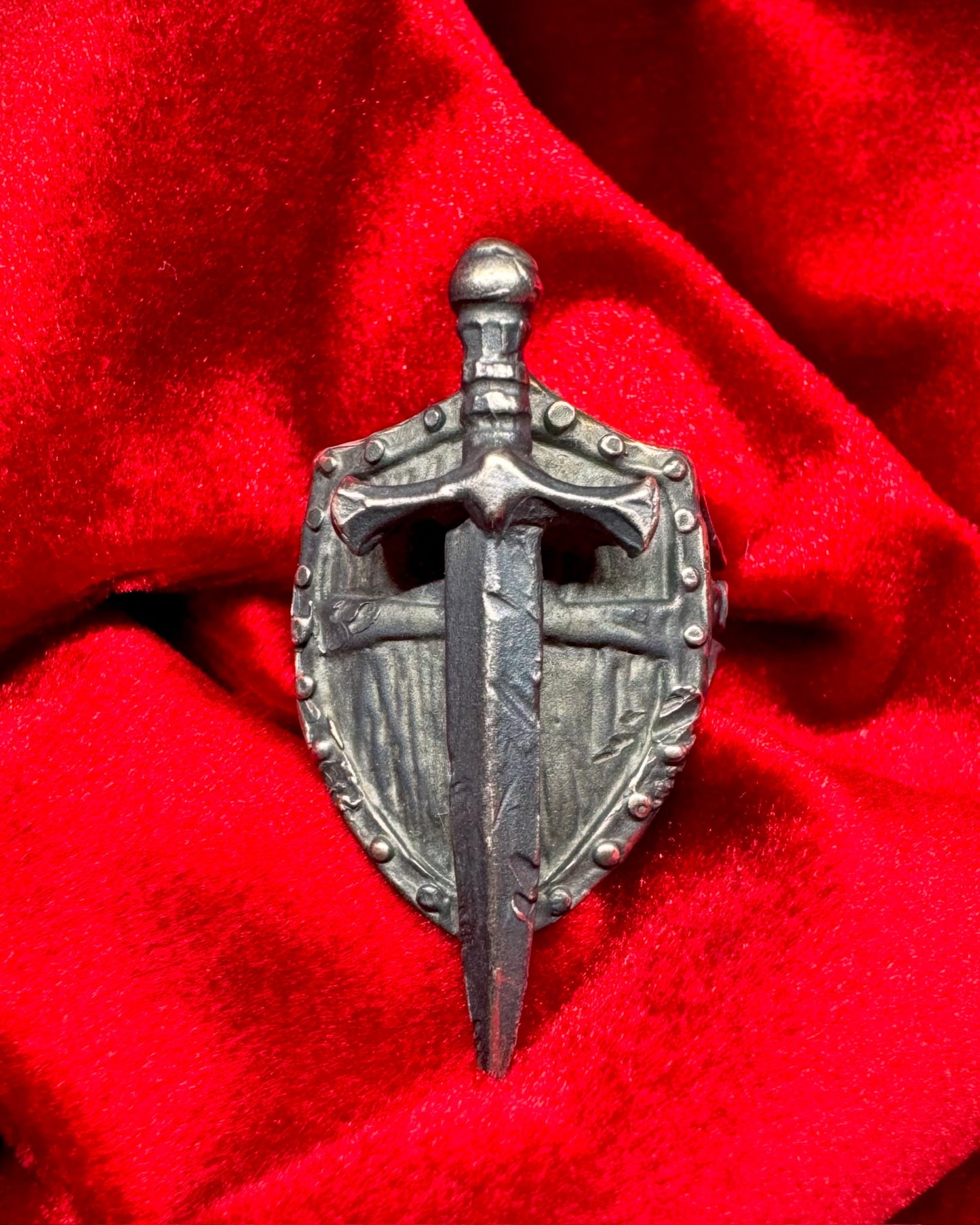 Battle Ready Shield Ring with Sword